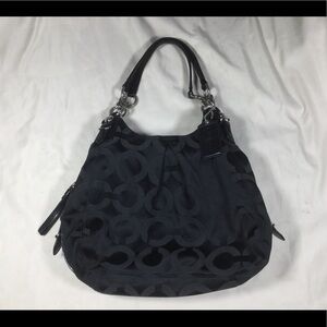 Coach Madison Maggie Op Art Hobo Shoulder Bag 15757 - READ AD